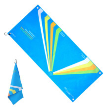 Golf Bag Towel 5In1 Golf Training Mat, Lightweight Absorbent Fine Fiber Cloth For Yoga, Driving Range, Travel, Camping