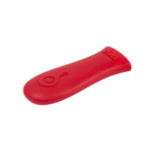 Silicone Hot Handle Holder Red Heat Resistant Grip Cover for Cast Iron Skillet Dishwasher Safe