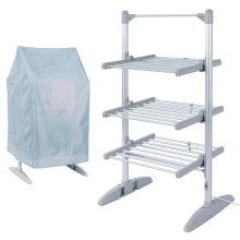 GlamHaus electric heated airer with cover