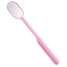 Lash Mirror, Crystal Clear View Eyelash Extensions Supplies For Professional Lash Extension Supplies And Compact Eyelash Extensions (Pink)