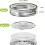 Ασημένια καπάκια για βάζα Mason, μεταλλικά, κατάλληλα για τρόφιμα, 24 τεμάχια, 2