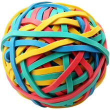 Gomas elásticas arcoíris ecológicas, bola de 5,0 cm de diámetro, caucho natural, reutilizables y duraderas para el hogar, la escuela y la