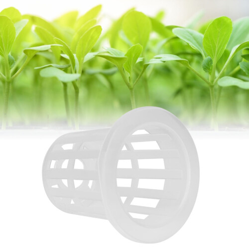 Breathable Slotted Design Net Cups For Hydroponics, Efficient Root Growth Support Durable Plastic Mesh Pot Versatile Hydroponics Containers For Indoor 1