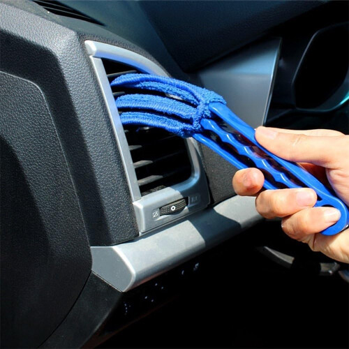 Shutter Cleaner Brush, Hand-held Duster For Multiple Usage Cleaning, Detachable And Machine Washable Microfiber Sleeves (3PCS) 2