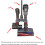 Θήκη αξεσουάρ συμβατή με Dyson V10V8V7, Οργανωτής εξαρτημάτων ηλεκτρικής σκούπας 6