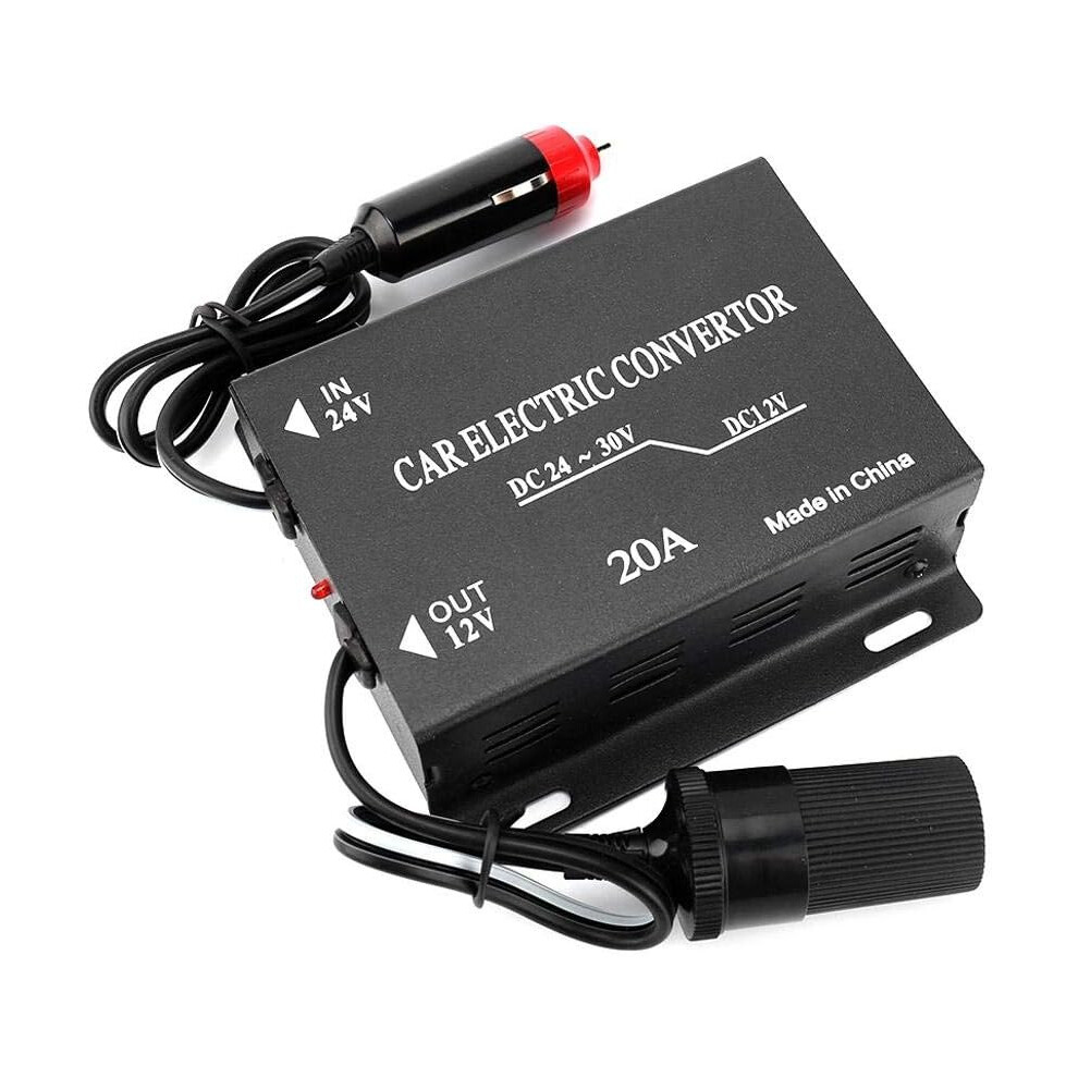 Overload Protection Car Power Converter, Aluminum Alloy Shell & Stable Voltage Output For Reliable Electronics Operation 9340258649912
