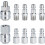 High-Performance Quick Connect Plug For Heavy Duty Applications, Industrial Style Interchange, Solid Connection, Stainless Steel Construction For Pneu 1