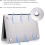Capa protetora para MacBook Air de 13 polegadas (modelos 2018-2020), com design de dissipação de calor, compatível com os modelos A2337, A2179 e 6
