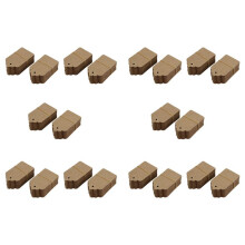 Pack 1000 Rustic 40mmx70mm Scalloped Paper Card,Blank Brown Tag,Gift Tag,Luggage Tag,Price Label - Small (1000)