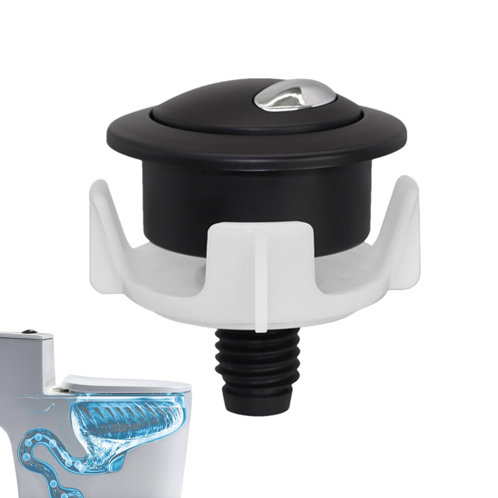 Toilet Button Replacement Black Or Silver Finish For Toilet Flush Button Compatible With Most Dual Flush Toilets 9347817001990
