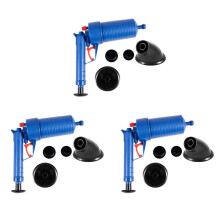 3X Air Power Drain Gun High Pressure Powerful Manual Sink Plunger Opener Cleaner Pump