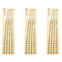 3X Guitar Fretboard Note Decals Fingerboard Frets Map Sticker for Beginner Learner Practice(Bass-Multicolor)
