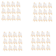 48 PeçAs Cavalete para Artistas + 3 Polegadas X 3 Polegadas Conjunto de Tela Pintura para CriançAs Artesanato FaçA Você Mesmo Desenho