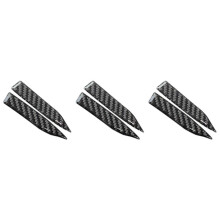 6 Pieces Anti-Scratch Trim Sticker,Carbon Fiber Rearview Mirror Protector Anti-Rub Strip Sticker Anti-Collision Strip