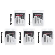 5X Jeu de Meches de Foret A Main, Broche de Precision de Bricolage Modele  Foret A Spirale avec 125pcs 0.3mm A 3.0mm Micro-Forets (Noir)
