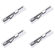 4X Cool 3D Car Style Sticker Letters Sticker for Rear Trunk Car Doors Stickers
