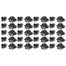 600 Stuks Kunststof Onderdelen 8 mm Zwart Gat Bumper Klinknagel Clip Sluiting