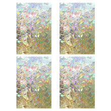 4X 3D Folia Okienna Rainbow Odblaskowa Dekoracyjna Prywatność Statyczna Naklejka Szklana