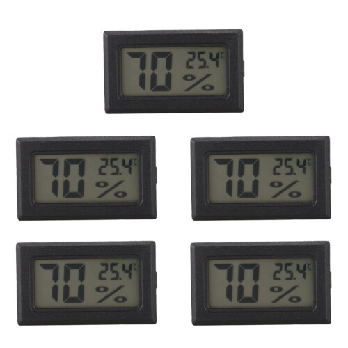 5X LCD Termometro Digitale per Frigorifero Automobile Nero