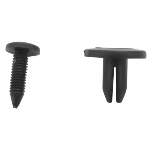 250pcs 6mm Plastic Push Type Rivet Bumper Pin Clips 2