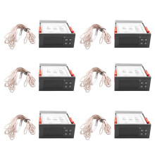 6X 220V/30A Digital Temperature Controller Rc-114M Thermostat Relay Output -30-300 Degree with Ntc Sensor