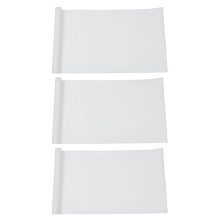 3X DIY 30x127cm 3D Carbon Fiber Decal Vinyl Film Wrap Roll Adhesive Car Sticker Sheet White