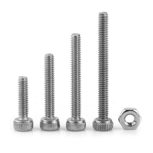 960pcs M2 M3 M4 Hex Socket Screws Set Stainless Steel Hex Socket Cap  Nuts Repair Tool 1