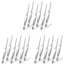 Tweezers, 18 Pieces Locking Tweezers Reverse Tweezers for Crafting Jewelry Making Electronics Watch Repair
