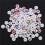 500Pcs Mixed Painted Letter Alphabet Wooden Sewing Button Scrapbooking 2