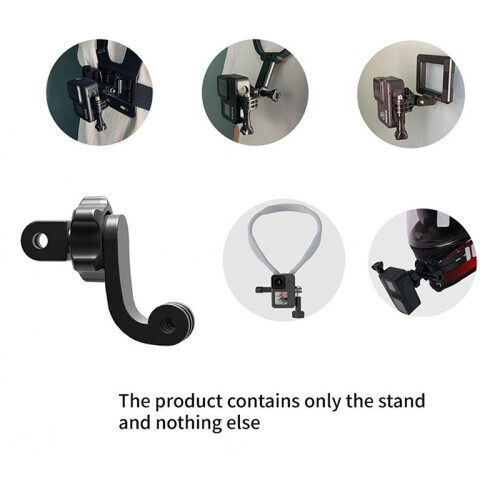 2X Universal 360 Rotatable Vertical Mount Universal Accessories Camera Backpack Clip Collar Mount Helmet Chin Mount 1