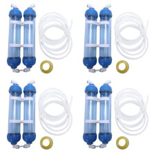 Waterfilter 8 Stuks T33 Cartridge Behuizing Diy T33 Shell Filterfles 4 Stuks Fittingen Waterzuiveraar voor Omgekeerde Osmose Systeem
