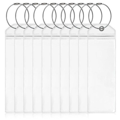 Luggage Tags, 10 Pack Suitcase Cruise Tag Holder,