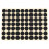 10set 19mm Circles Round Code Stickers Self Adhesive Sticky Labels Black 2