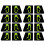 16Pcs for  Model 3 Car Door Open Exit Sticker Luminous Button Sticker Kit 1