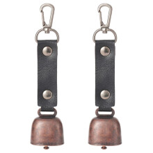 2X Bear Bell Outdoor Bear Bell Camping Wind Chime Keychain Pet Pendant Bell Reminder Bell