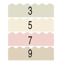 4 Rollos de Pegatinas de Borde Ondulado de Color Morandi, DecoracióN de TablóN de Anuncios de Aula, Borde de TablóN de Anuncios, Ribete de Borde