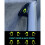 16Pcs for  Model 3 Car Door Open Exit Sticker Luminous Button Sticker Kit 6