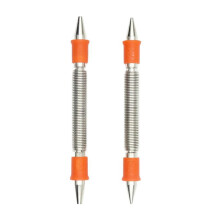 2-Teiliges Federwerkzeug-Set 1/32 Zoll, 1/16 Zoll, 3/32 Zoll, 1/8 Zoll Nagelstanze, Federbelastetes Nietentfernungsset für Holz
