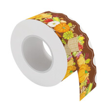20M Thanksgiving Scalloped Sticker Bulletin Board Borders Cork Board Decor Classroom Locker Room Offices Width 7CM