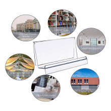 6 Pack Purse Display Stand Acrylic, Clear Acrylic Wallet Display Stand Purse Jewelry Stand for Jewelry CD Organizer B