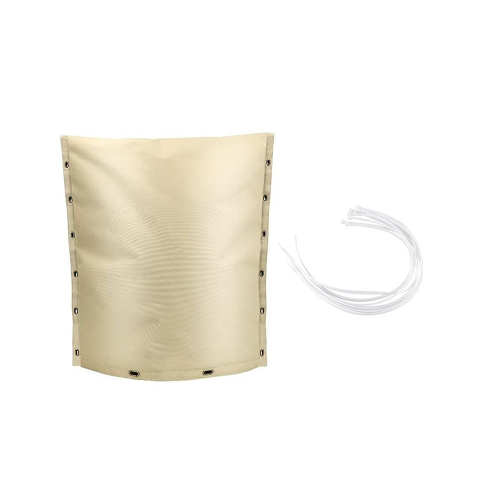 Backflow Preventer Cover Insulated For Pipes With Aluminum Foil, Backflow Insulation Cover With Cable Ties Khaki 4711650752558