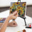 6Pcs Tabletop Instant Display Easel, Portable & Adjustable Collapsible Table Tripod Easels Stand, for Canvas Paintings 3