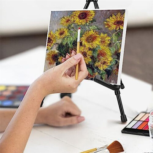6Pcs Tabletop Instant Display Easel, Portable & Adjustable Collapsible Table Tripod Easels Stand, for Canvas Paintings 2