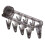 1PC Bathroom Suction Cup Drying Rack Folding Socks Drying Rack Household Clothes Rack Multi Clip Drying Socks Artifact,A 1
