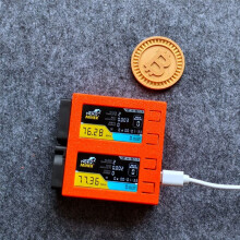 Para NerdMiner V2 DUO 156K/S Minero de Lotería BTC de Doble Pantalla Solo Bitcoin Nerd Miner Naranja