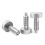 2Pcs Stainless Steel Hand Retractable Spring Plungers with Knurled Handle - Quick Release Locking Pin M8 5