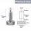2Pcs Stainless Steel Hand Retractable Spring Plungers with Knurled Handle - Quick Release Locking Pin M8 7