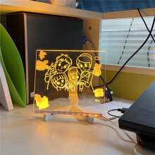 LED-Notiztafel mit Farben, Trocken Abwischbare Acryltafel mit Licht, Leuchtende Nachrichtenmarkierungstafel Aus Acryl, Trocken Abwischbare Tafel