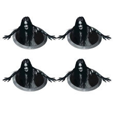 Halloween Vloersticker, Lange Vrouwelijke Horror Muursticker, 3D Realistische Horror Vloersticker