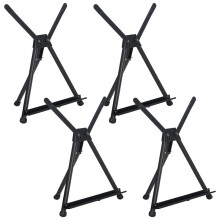 4 Caballetes de Mesa, Soporte de Caballete de Metal para Pintar y Exhibir, Caballete de Pintura de Escritorio, Soporte de Trípode para Caballete de